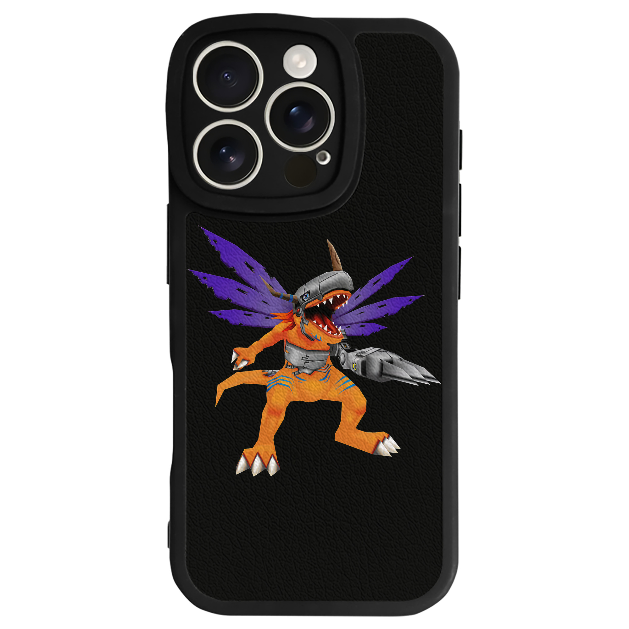 （画像用） Digimon デジタルモンスター/デジモン 【iPhone 16シリーズ対応】シリコンスマホケース（レザー調） 材質：シリコン